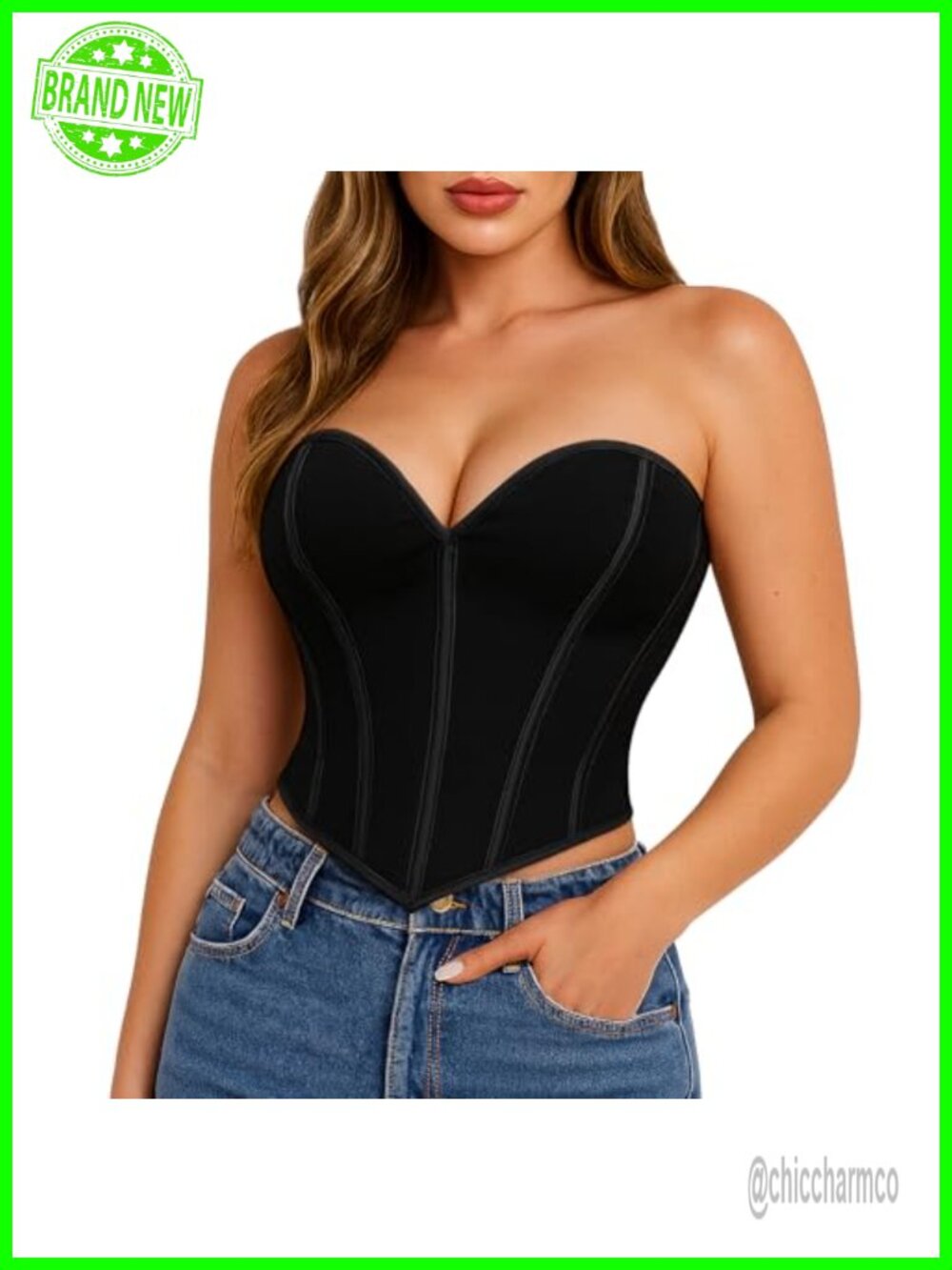 Women's Floral Overbust Corset Bustier Crop Top Steampunk Party